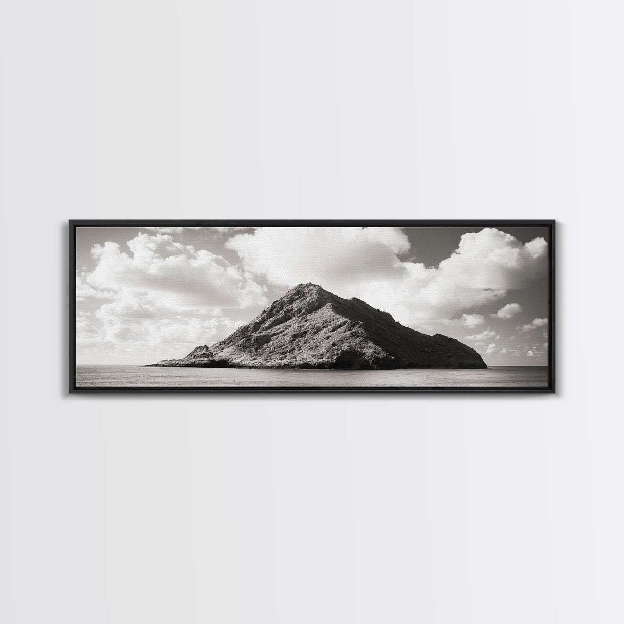 Tropical Island, Seascape Photography, Coastal Wall Art, Framed Canvas Print, Ocean Print, Minimalist Bedroom Art, Beach House Decor