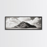 Tropical Island, Seascape Photography, Coastal Wall Art, Framed Canvas Print, Ocean Print, Minimalist Bedroom Art, Beach House Decor