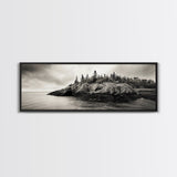 Pine Bluff, Rugged Coast, Northern Landscape, Canvas Print, Wilderness Wall Art, Rustic Decor, Lakehouse Art, Cabin Bedroom Style