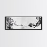Snow Trees, Dreamy White, Winter Fantasy, Canvas Print, surreal landscape art, fantasy winter decor, magical room aesthetic, Christmas wall art