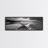 Starfish Beach, Moody Ocean, Calm Sunset, Canvas Print, coastal home decor, bathroom beach art, ocean lover gift, marine wall decor