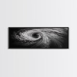 Ocean Vortex, Surreal Motion, Abstract Water, Canvas Print, Modern Coastal Decor, Bathroom Wall Art, Minimalist Abstract Photography