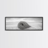 Tumbleweed Nest, Desert Beach, Natural Sculpture, Coastal Simplicity, Canvas Print, Modern Boho Wall Art, Neutral Home Aesthetic