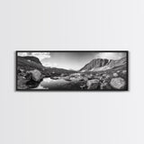 Mountain Stream, Rocky Path, Alpine Beauty, Wilderness Escape, Canvas Print, Cabin Wall Art, Nature Photography, Adventure Home Vibe