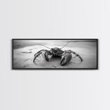 Crab Walk, Seaside Creature, Sandy Shore, Canvas Print, Coastal Nature Photography, Kids Room Ocean Decor, Minimalist Beach Art