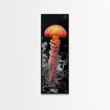 Jellyfish, Ocean Glow, Underwater Beauty, Bright Sea Life, Canvas Print, Bathroom Wall Art, Coastal Vibes, Marine Nature Photography