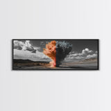 Smoke Burst, Desert Sky, Abstract Explosion, Bold Nature, Canvas Print, Eclectic Decor, Living Room Wall Art, Dramatic Statement