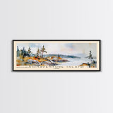 Bonaventure Island, Canada Watercolor Beach Print, Vacation Gift, Canada Wall Art, Beach Painting, Beach Decor, Beach Painting