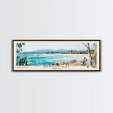 Byron Bay, Australia Watercolor Beach Print, Vacation Gift, Australia Wall Art, Beach Painting, Beach Decor, Beach Painting