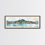 Carriacou Island, Grenada Watercolor Beach Print, Vacation Gift, Grenada Wall Art, Beach Painting, Beach Decor, Beach Painting