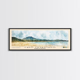 Cayo Levantado, Dominican Republic Watercolor Print, Vacation Gift, Dominican Republic Wall Art, Beach Painting, Beach Decor, Large Wall Art, Wood Frame Art