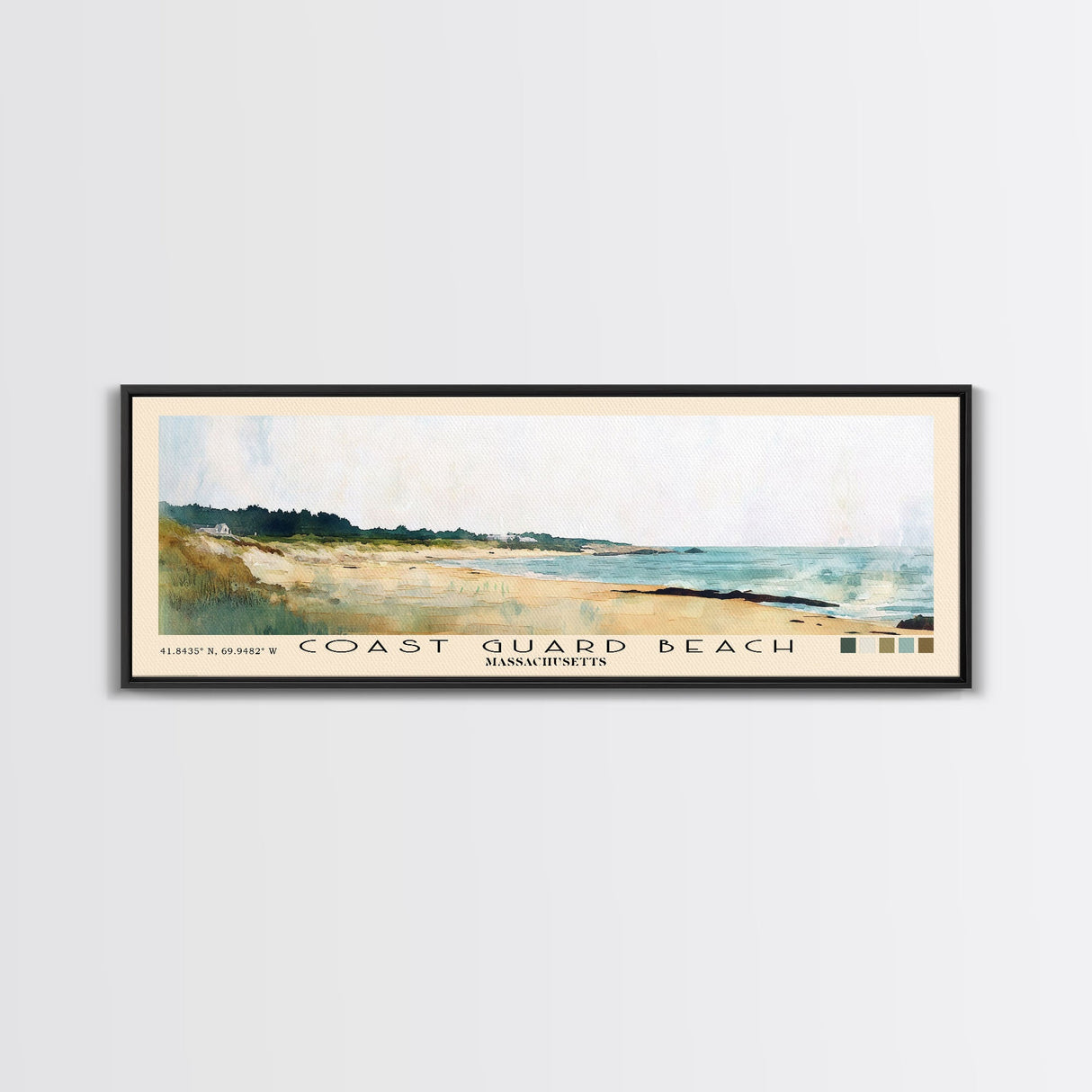 Coast Guard Beach, Massachusetts Watercolor Beach Print, Vacation Gift, Massachusetts Wall Art, Beach Painting, Beach Decor, Beach Painting