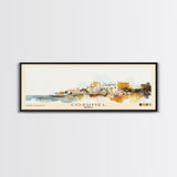 Cozumel, Mexico Watercolor Print, Vacation Gift, Mexico Wall Art, Beach Painting, Beach Decor, Large Wall Art, Wood Frame Art