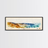 El Laucho, Chile Watercolor Print, Vacation Gift, Chile Wall Art, Beach Painting, Beach Decor, Large Wall Art, Wood Frame Art