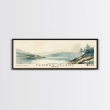 Flores Island, Portugal Watercolor Beach Print, Vacation Gift, Portugal Wall Art, Framed Canvas Print, Framed Beach Painting