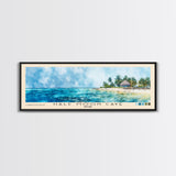Half Moon Caye, Belize Watercolor Beach Print, Vacation Gift, Belize Wall Art, Beach Painting, Beach Decor, Beach Painting