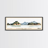 Kawau Island, New Zealand Watercolor Beach Print, Vacation Gift, New Zealand Wall Art, Beach Painting, Beach Decor, Beach Painting