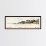 Kiawah Island, South Carolina Watercolor Print, Vacation Gift, South Carolina Wall Art, Beach Painting, Beach Decor, Large Wall Art, Wood Frame Art