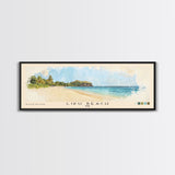 Liku Beach, Fiji Watercolor Print, Vacation Gift, Fiji Wall Art, Beach Painting, Beach Decor, Beach Or Lakehouse Art