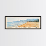 Nador Beaches, Morocco Watercolor Print, Vacation Gift, Morocco Wall Art, Beach Painting, Beach Decor, Beach Or Lakehouse Art