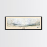 Sanna, Scotland Watercolor Print, Vacation Gift, Scotland Wall Art, Beach Painting, Beach Decor, Large Wall Art, Wood Frame Art