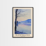 Bleibtreusee, Germany Watercolor Beach Print, Vacation Gift, Germany Wall Art, Beach Painting, Beach Decor, Beach Painting