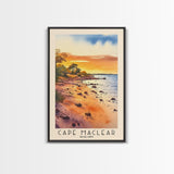 Cape Maclear, Malawi Watercolor Print, Vacation Gift, Malawi Wall Art, Beach Painting, Beach Decor, Large Wall Art, Wood Frame Art