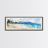Frederiksted Beach, US Virgin islands Watercolor Beach Print, Vacation Gift, US Virgin islands Wall Art, Beach Painting, Beach Decor, Beach Painting