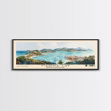 Marina Cay, British Virgin Islands, United Kingdom Watercolor Print, Vacation Gift, United Kingdom Wall Art, Beach Painting, Beach Decor, Beach Or Lakehouse Art