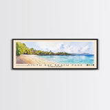 Smith Bay Beach Park, US Virgin islands Watercolor Beach Print, Vacation Gift, US Virgin islands Wall Art, Beach Painting, Beach Decor, Beach Painting