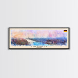 Chemnitz Germany Wall Art, Panoramic Travel Poster, Panoramic Framed Canvas Print, City Wall Art, Wall Hanging Home Decor, Travel Art