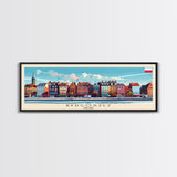 Bydgoszcz Poland Travel Art, City Art, Framed Canvas Print or Metal Wall Art, Europe Travel Poster, Panoramic Wall Art, Extra Wide Wall Art