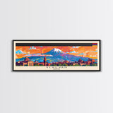 Yerevan Armenia Travel Art, City Art, Framed Canvas Print or Metal Wall Art, Europe Travel Poster, Panoramic Wall Art, Extra Wide Wall Art