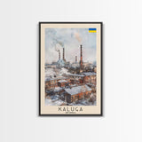 Kaluga Russia Cityscape View, Framed Canvas Print, Travel Poster, Wall Art, Urban Decor, Modern Home Decoration, Living Room Art, Russian City