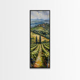 Italian Olive Fields, Framed Canvas print, Living Room Decor, Bedroom Decor, Beautiful Wall Art Painting, Wall hanging, Ready To Hang Art