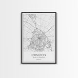 Lexington Street Map, Kentucky Map, City Map Art, Modern Wall Art, Wall Art, Canvas Print, Living Room Art, Travel Print, Pilot Gifts