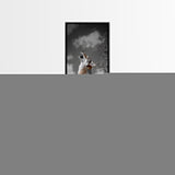 Howling Coyote on Rock Framed Canvas Print | Rustic Western Wall Art | Wildlife Painting | Moody Art | Farmhouse Decor | Gift Idea