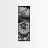 Rattlesnake Desert Art, Framed Canvas Print, southwest wall art, rustic decor, moody art, wildlife photography, cowboy aesthetic, gift idea