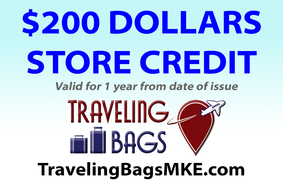 $200 Traveling Bags Store Credit Gift With Purchase