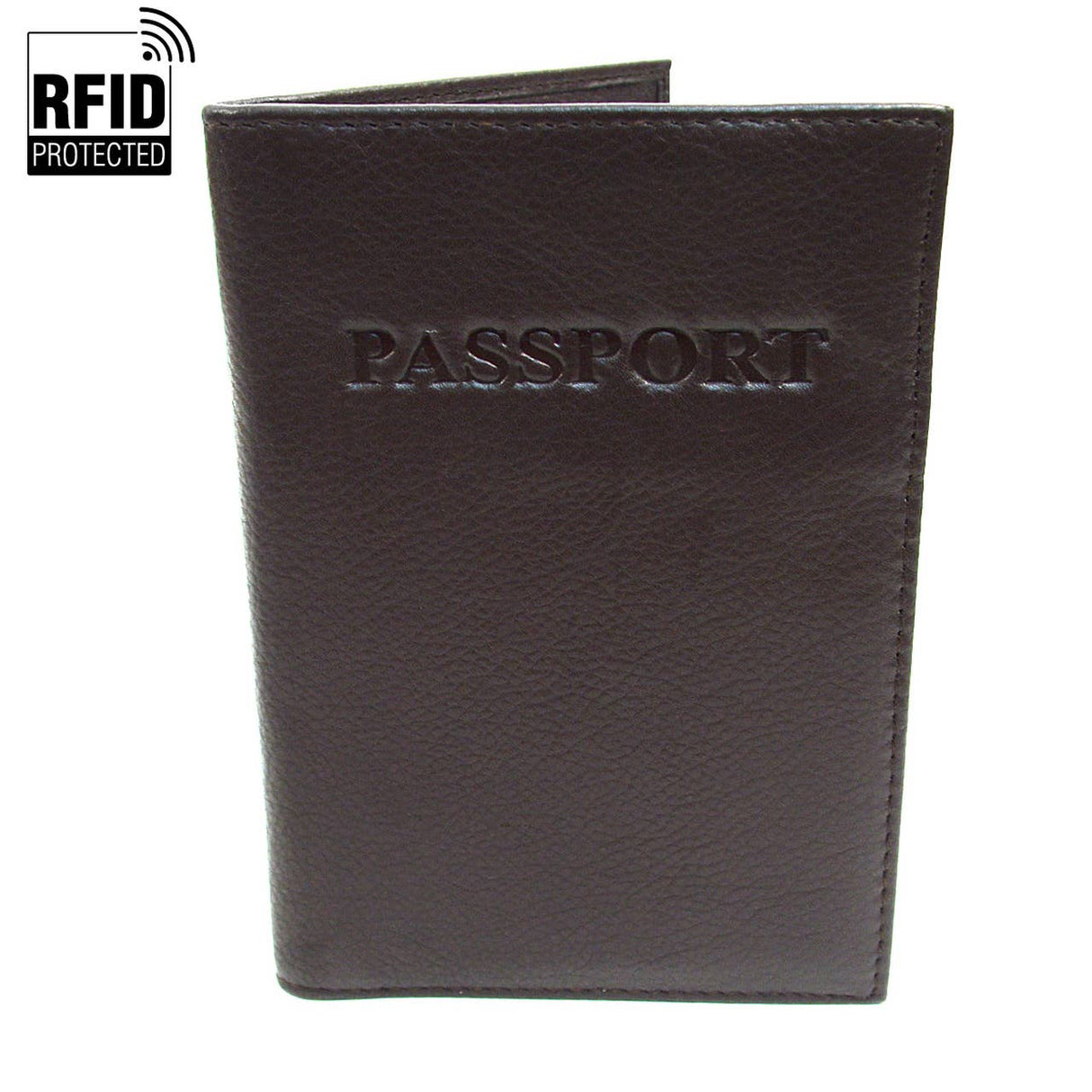 RFID Genuine Leather Passport Case