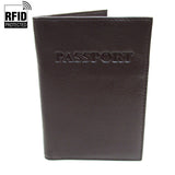 RFID Genuine Leather Passport Case
