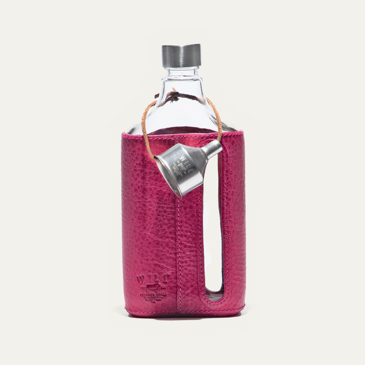 Glass Leather Flask 375Ml