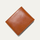 Companion Billfold Wallet by WILL Leather Goods in cognac leather, closed bifold, straight-on product view on a white background.