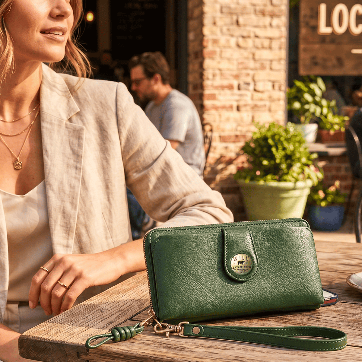 Italian Wristlet Phone Wallet