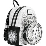 Loungefly Alice in Wonderland Sketch Mini Backpack