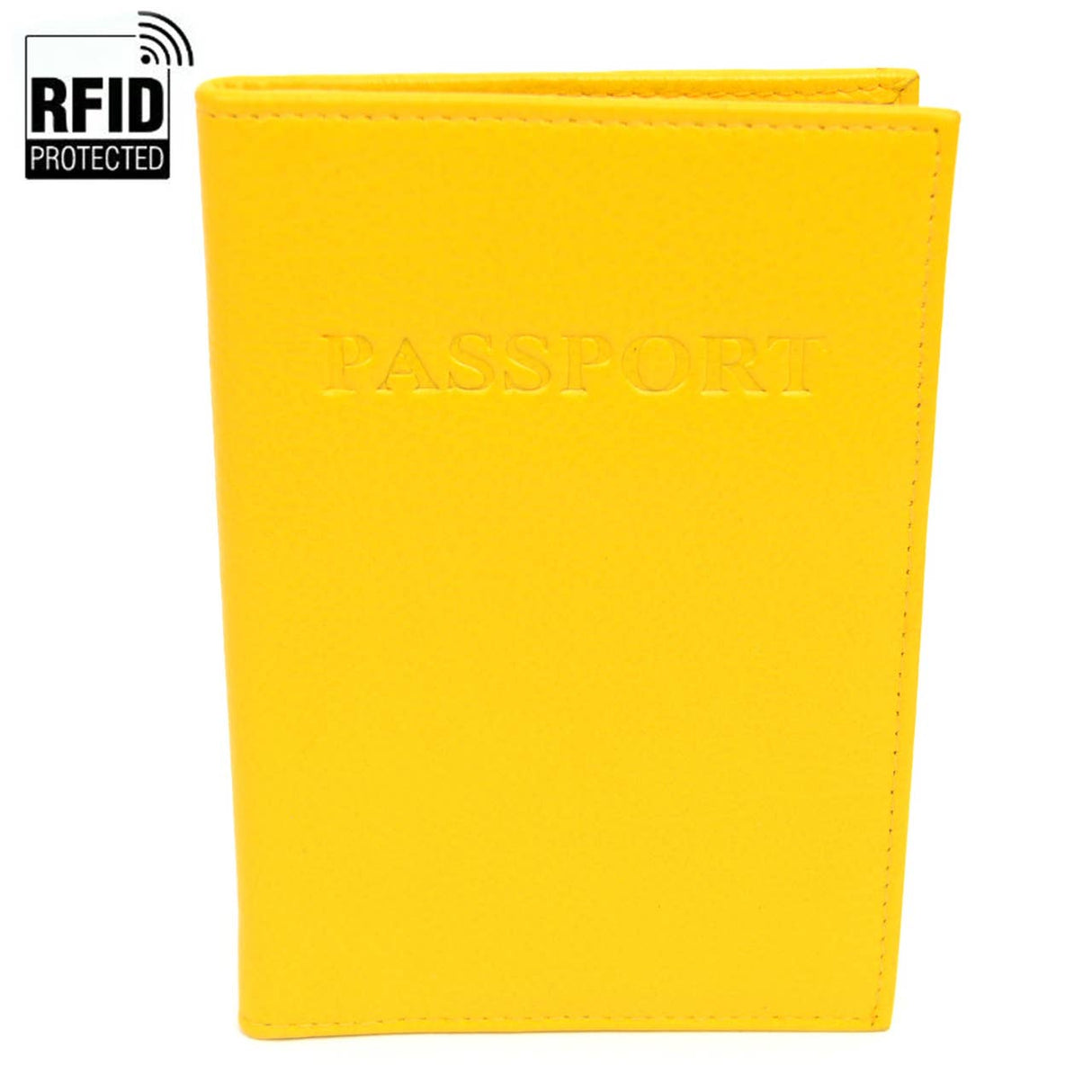 RFID Genuine Leather Passport Case
