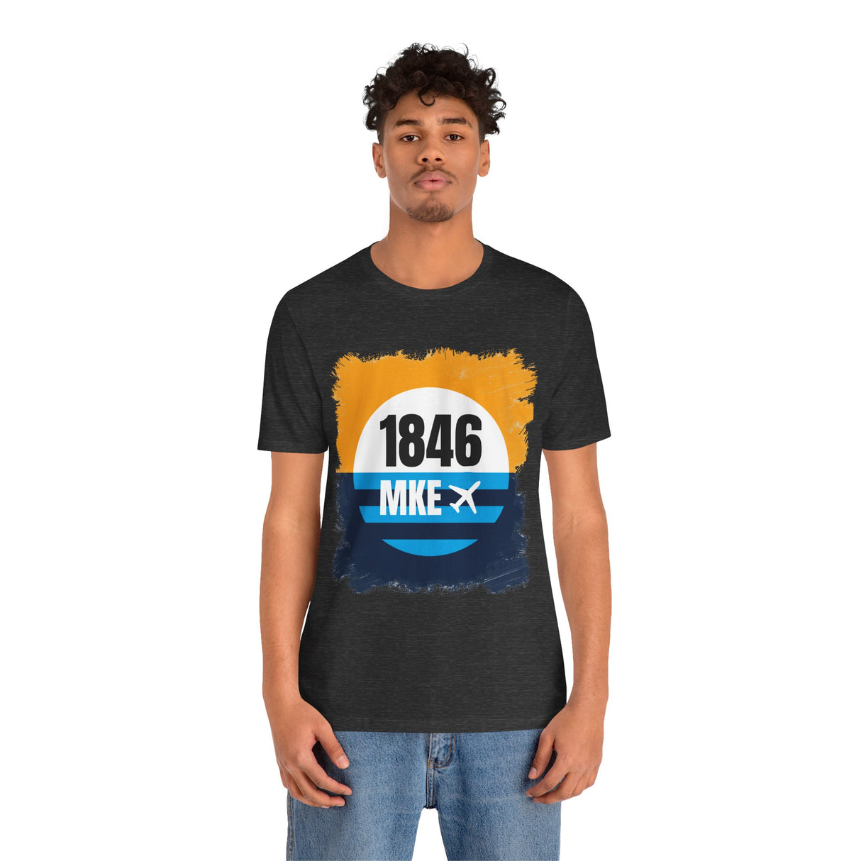 MKE - 1846 - Airport Travel Shirt - Milwaukee Peoples Flag