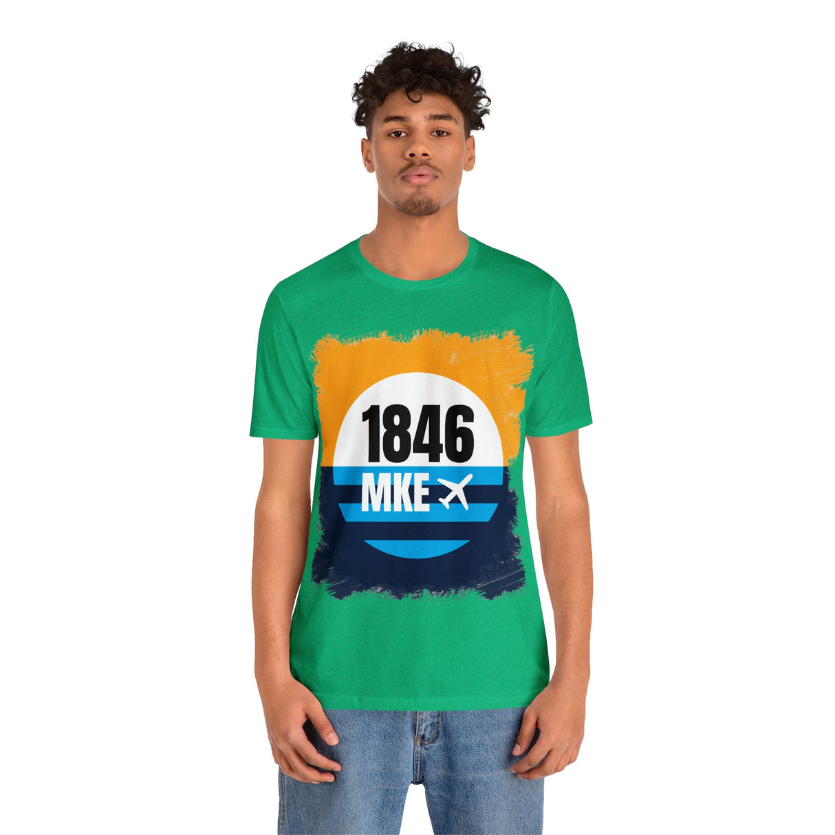 MKE - 1846 - Airport Travel Shirt - Milwaukee Peoples Flag