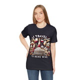 "I Travel to Drink Wine" full color T-shirt