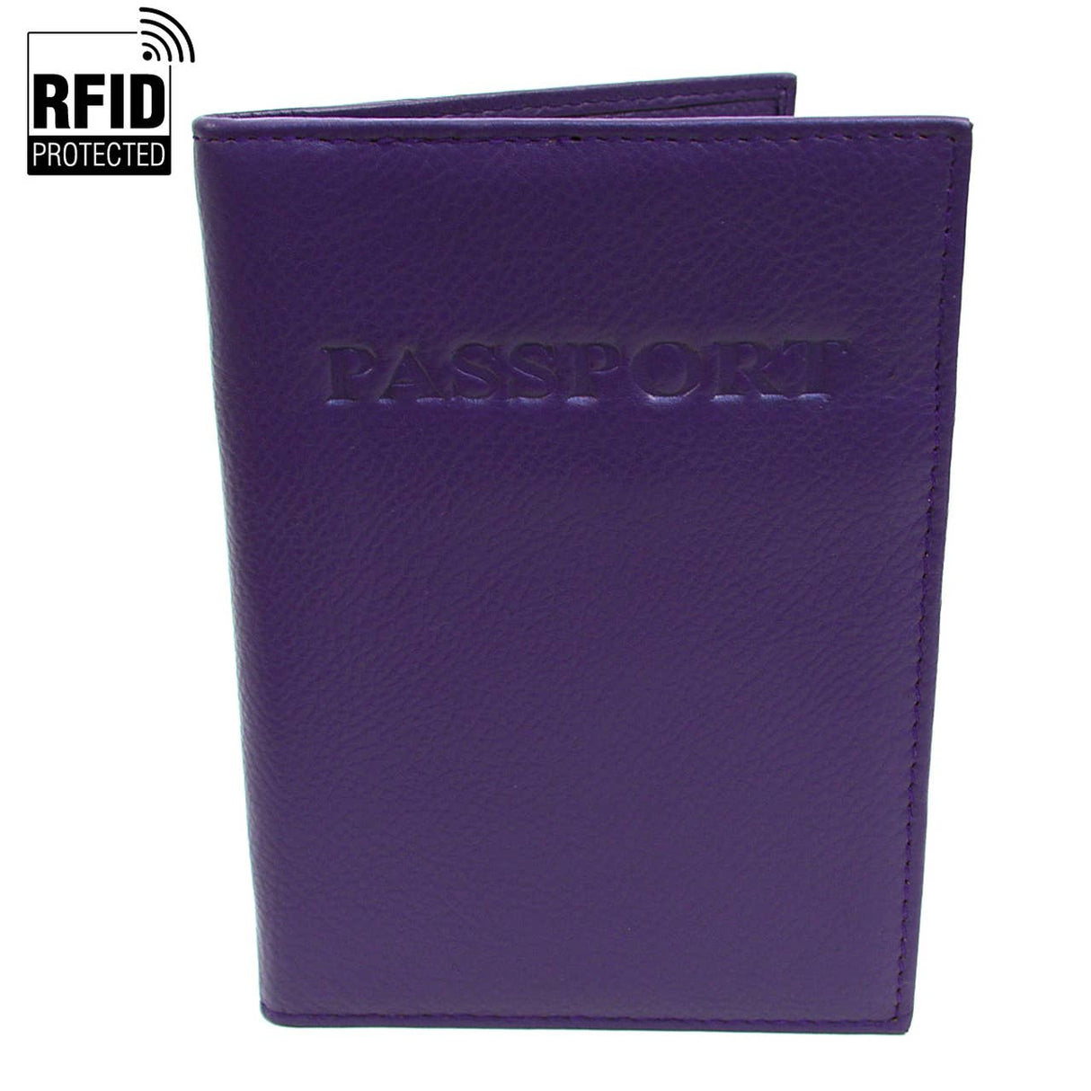 RFID Genuine Leather Passport Case
